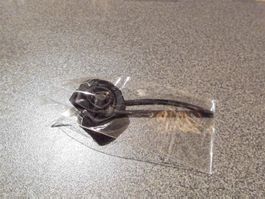 Haarspange Rose, schwarz