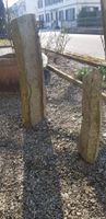 2 Vulkangestein Basalt Stele Säule Garten Naturstein
