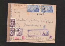 Zensurbrief Spanien  (Valencia) - Baden DE , gel. 1942
