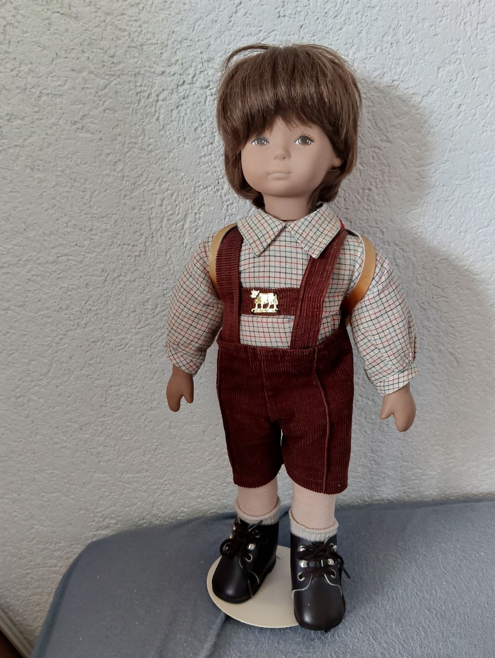 Heidi ott Bambole: Heidi Ott Puppe 45 cm, Knabe mit Rucksäckli – Nuovo (secondo la descrizione) da Wettingen venduto da zadina39 3