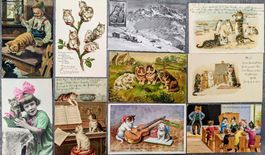 +++HÜBSCHES KATZEN CH-ANSICHTKARTEN-LOT-URALT+++ AB 1.-