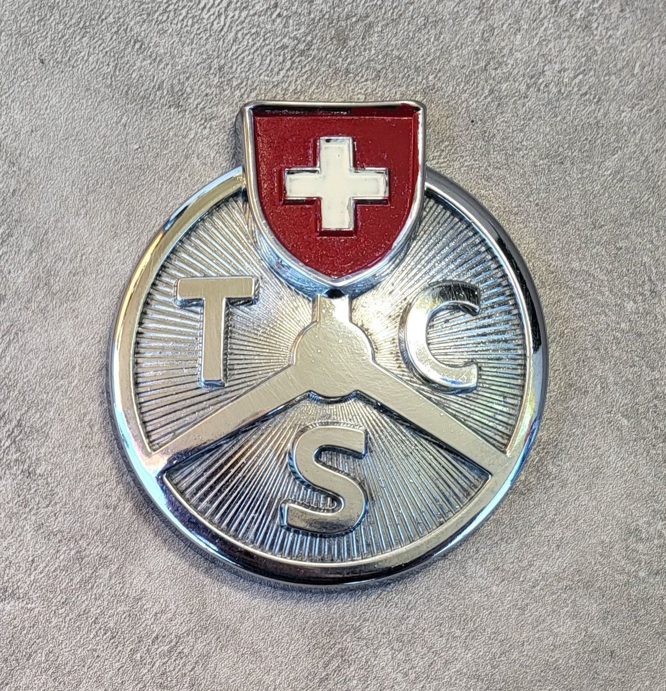 TCS Placchette & Badge: Emblema auto TCS vintage originale – Usato da Castione venduto da Argi_R