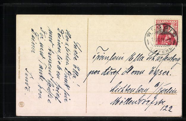 Cartoline postali: Hertenstein, das Schloss-Hotel mit Blick – Usato da Berlin venduto da bartko-reher 1