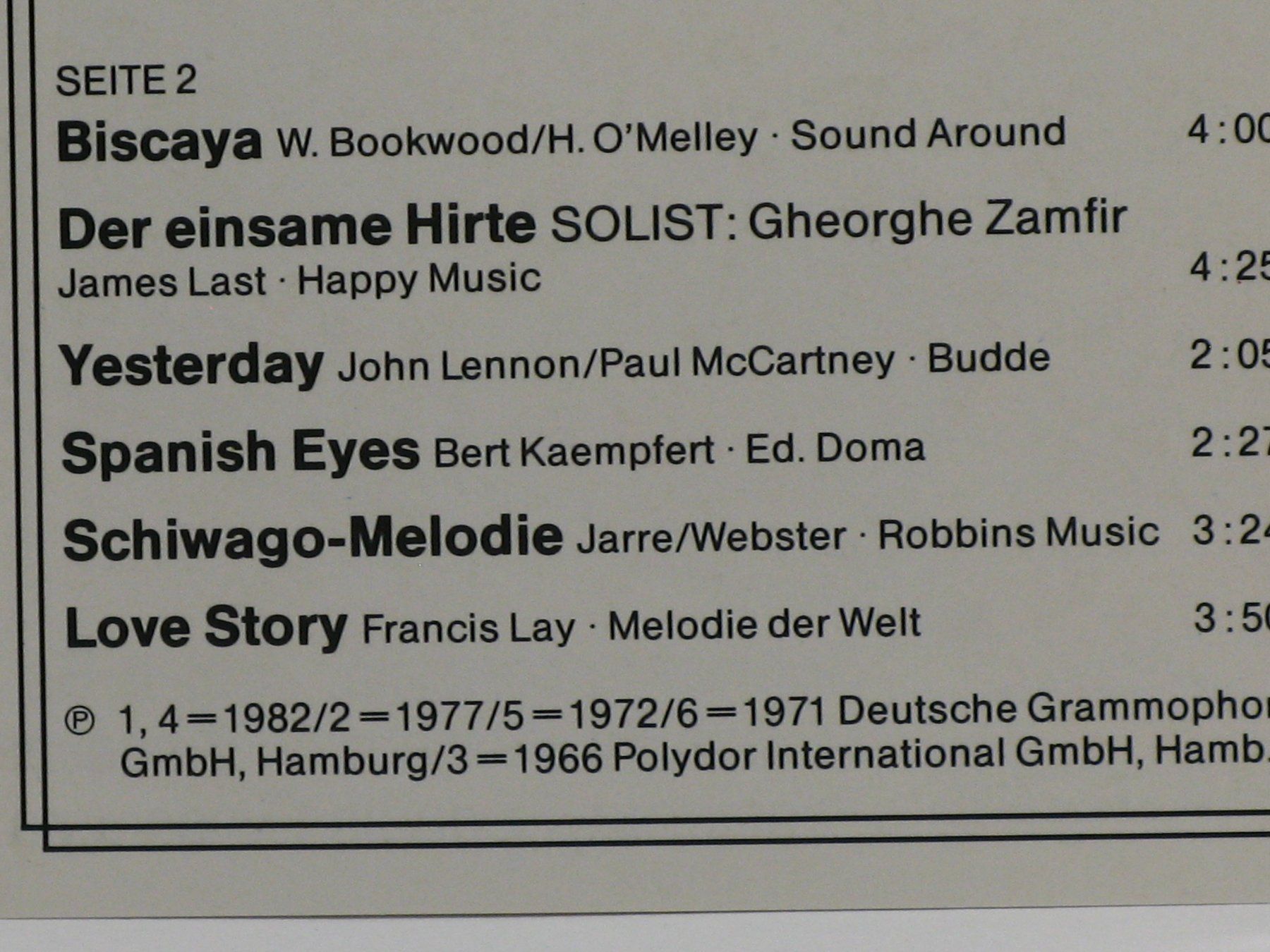 Musicassette: JAMES  LAST    Meine grossen Erfolge – Usato da Langnau i. E. venduto da mar_hw58 2
