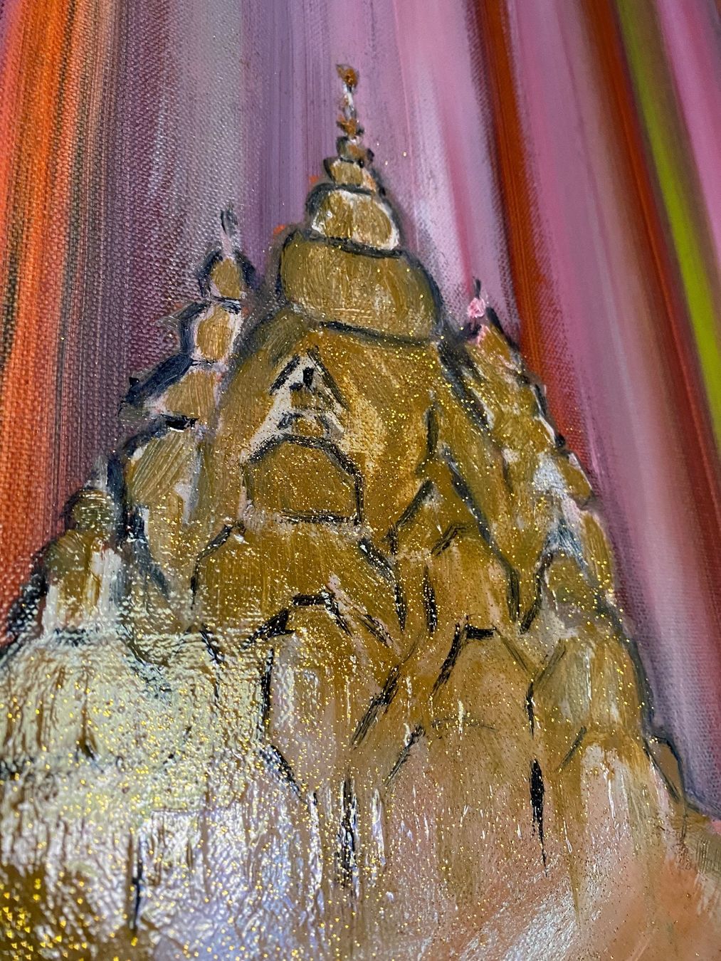 Foto & Immagini: Oil Bild Indien Varanasi/Kunst Doks – Nuovo e nell'imballaggio originale da Beromünster venduto da dok_b8mf 6