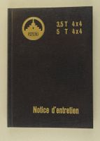 SAURER NOTICE D’ENTRETIEN 3,5T 4x4, 5 T 4x4