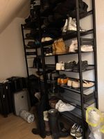 Schuhregal Schwarz Metall