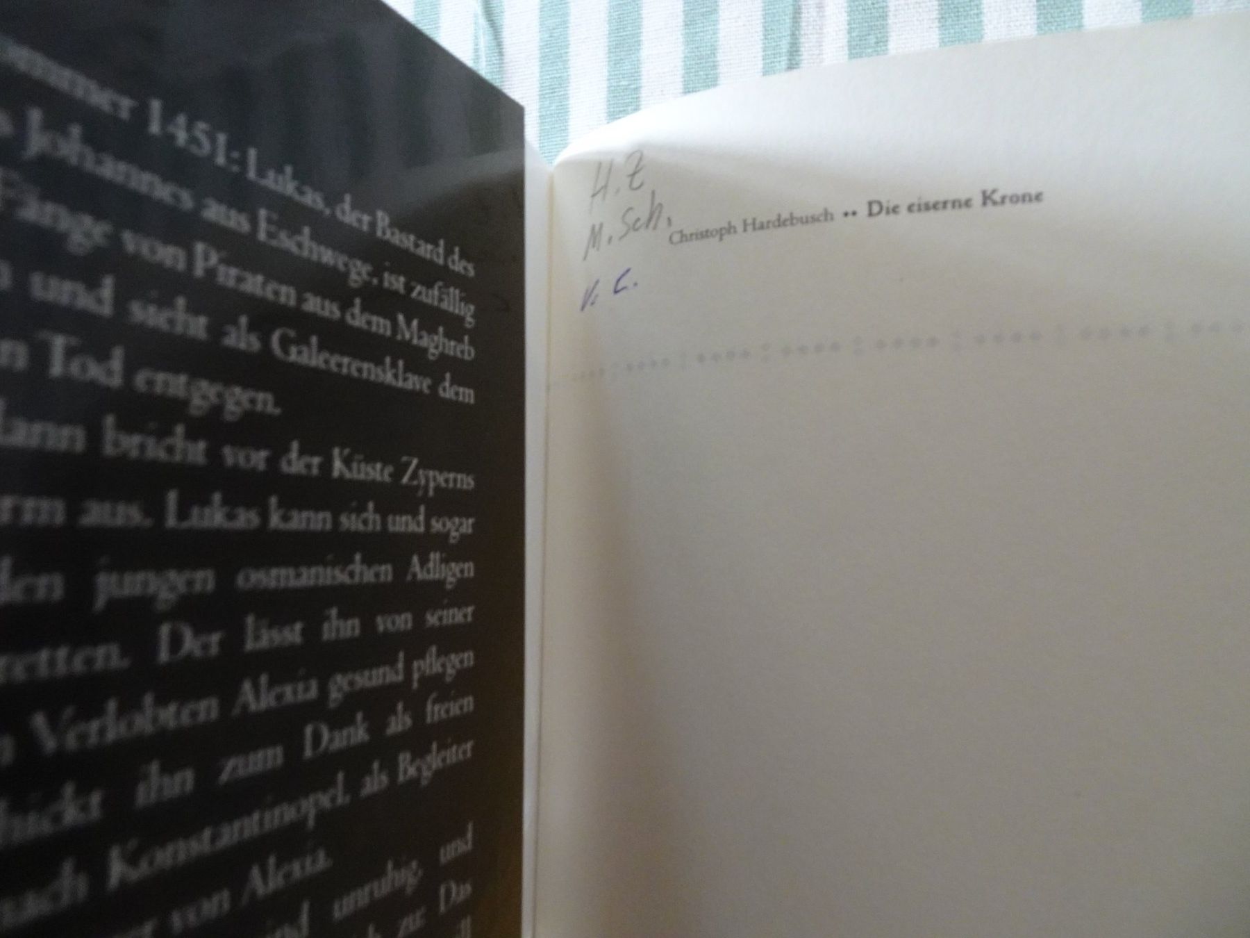 Bücher: Christoph Hardebusch - Die eiserne Krone - Hist. - B944 – Gebraucht aus Küssnacht am Rigi von Bookslove-Divers 1