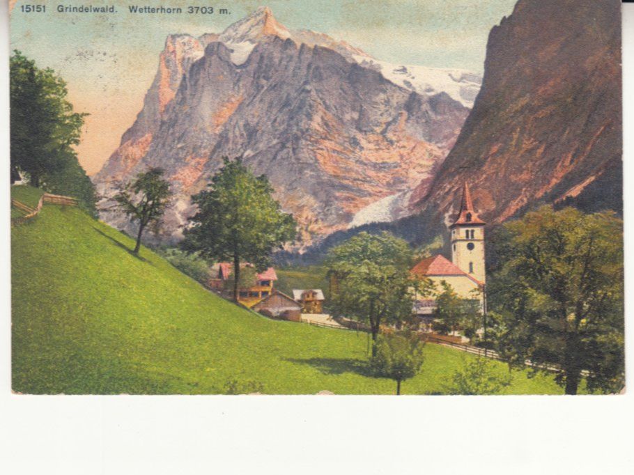 Cartoline postali: Grindelwald 1910 mit Stabstempel Interlaken – Usato da Bürglen TG venduto da StampGraf