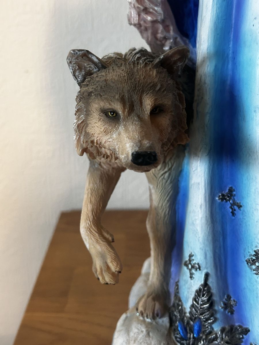 Statuette: Statuette féerique d'hiver avec loup – Nuovo (secondo la descrizione) da Cugy FR venduto da luc_7q2j 1