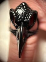 Ring Skull Schädel Metal Biker Krähe Harley Schmuckstück