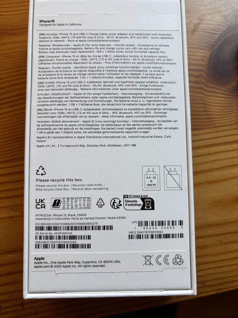 Apple Handys / Smartphones: iPhone15, Black 256GB – Gebraucht aus Ennetbaden von Bellina 5