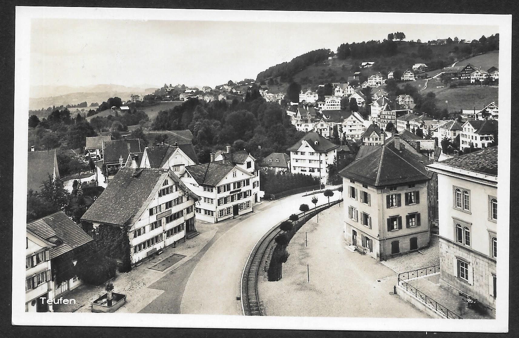 Cartoline postali: Teufen Teilansicht – Usato da Olten venduto da clotaldi