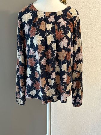 Damen Bluseshirt Langarm mit Muster von Ambria