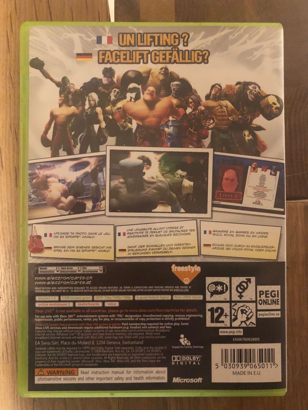 Microsoft Giochi: Facebreaker Xbox 360 – Usato da Muri AG venduto da Ariete81 1