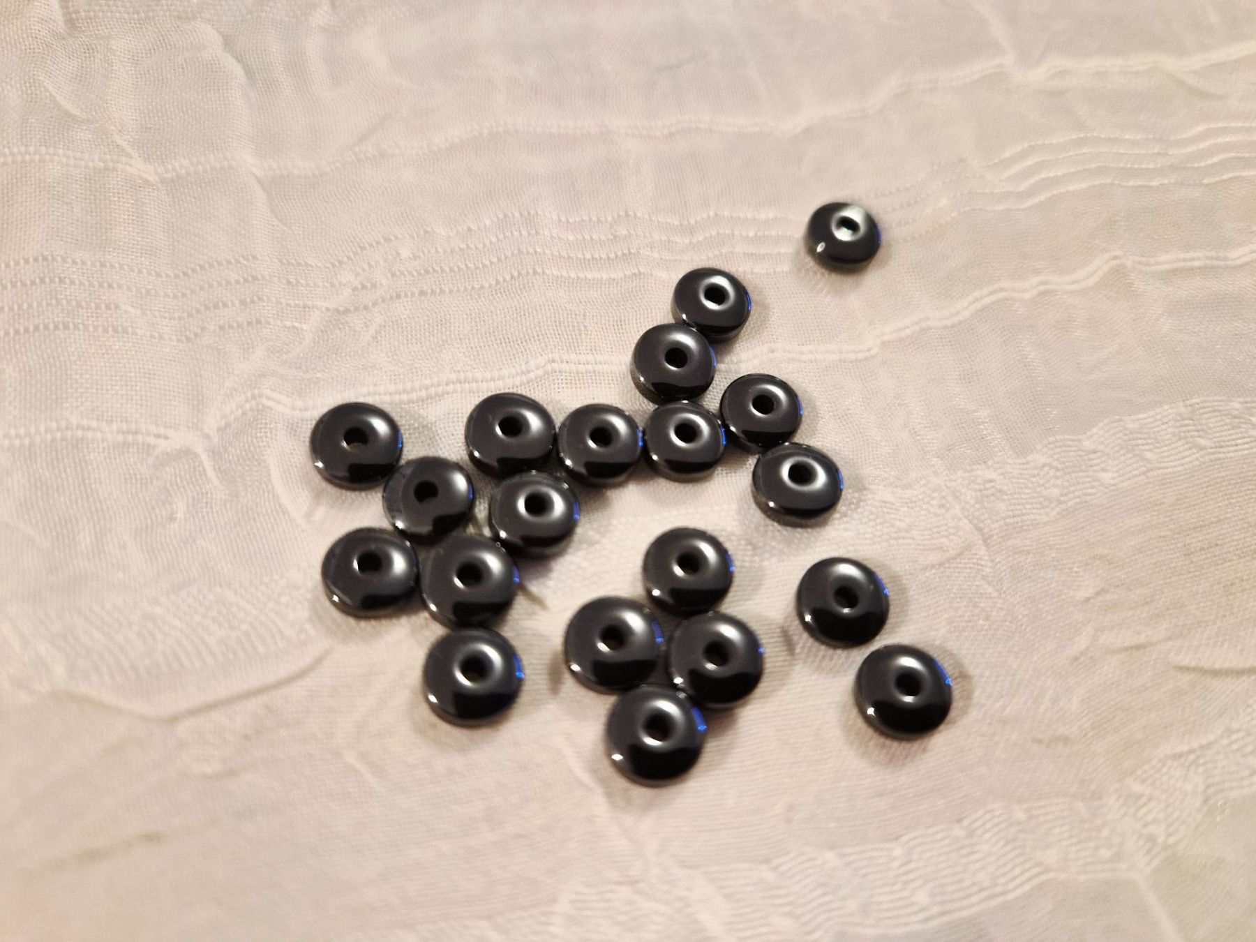 Perle (finte): 20 Stk Hämatit Perlen Rondellen 6x3mm – Nuovo (secondo la descrizione) da Dietikon venduto da Eleda 1