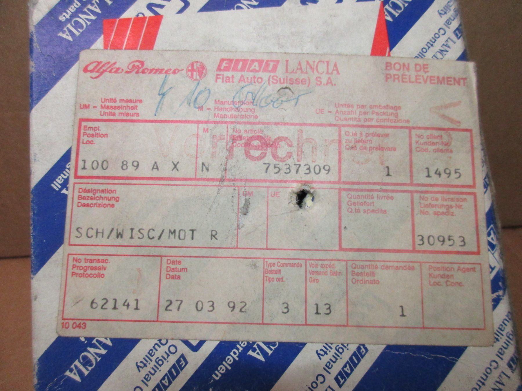 Fiat Tutti pezzi di ricambio auto: Autobianchi Scheinwerferwischermotor  75373309 – Nuovo (secondo la descrizione) da Ennetmoos venduto da Truckdiver 7