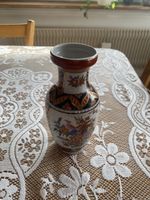 Asiatische Vintage Vase mit Vogelmuster, Top Zustand!