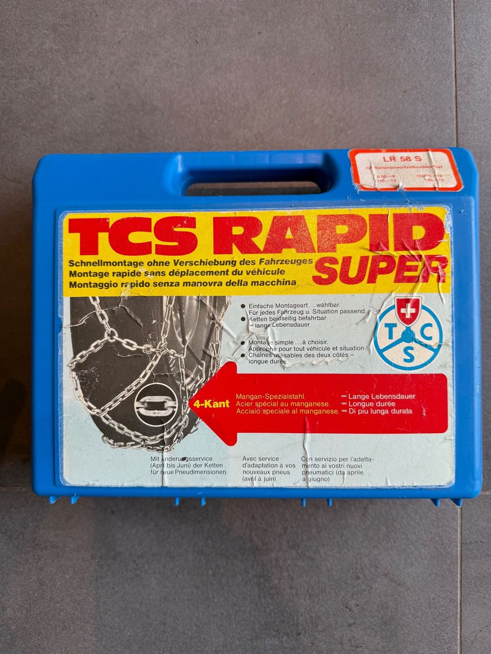 Catene da neve: Chaînes à neige TCS Rapid Super LR 58 S – Usato da etoy venduto da lau_k5cp