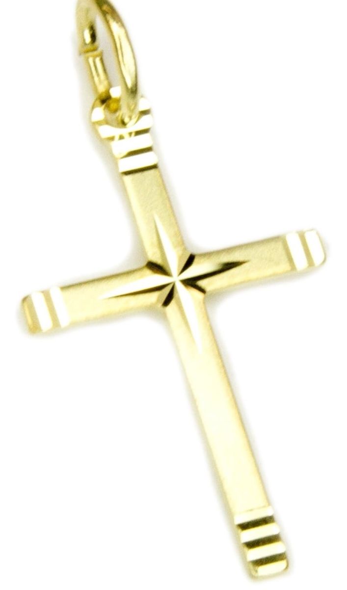 Ciondoli: Kreuz aus Echt Gold – Nuovo e nell'imballaggio originale da Hemmental venduto da Zirconwelt