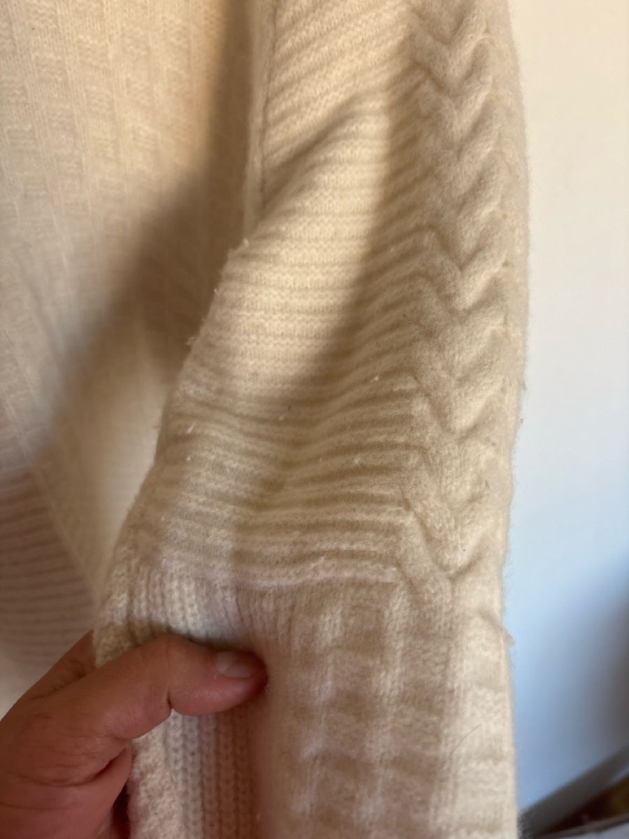 Pullover & Sweatshirts: Pull Fursac en maille texturée, blanc, taille S – Gebraucht aus GENÈVE von Gaasss 4
