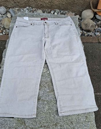 Damen Culotte Hose beige Gr. 50 ideal für den Frühling