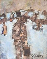 Georges Girard - Tableau "Le ramoneur" (1986)