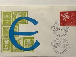 🌍 Ersttagsbrief: Luxembourg Sonderstempel EUROPA 1956-1961