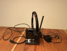 Poly Headset with Dock and Charger used