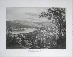 Wädenswil Aquatinta von Iselin