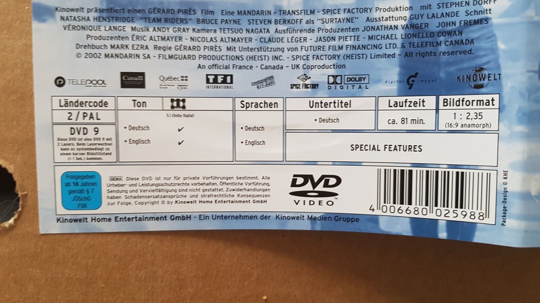 Tutti i DVDs: DVD Riders – Usato da Oetwil am See venduto da fineli2 1