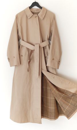 BURBERRY Mantel Trenchcoat Gehrock Novacheck Baumwolle Gr.46