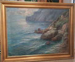 Sehr grosses Öl- Bild Capri von Max Usadel