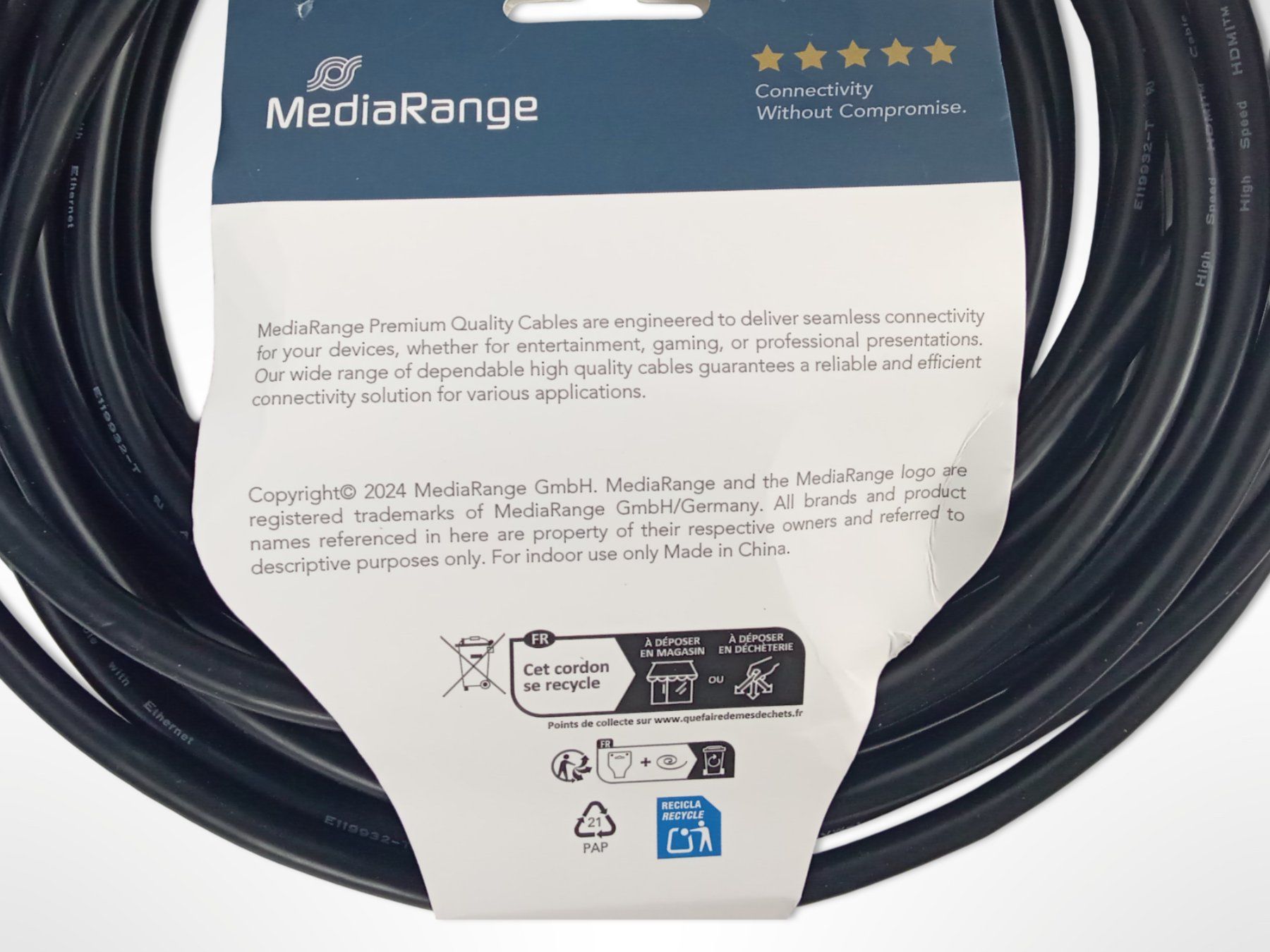 Cavi: MEDIARANGE HDMI 10m High Speed Ethernet-Kabel – Nuovo (secondo la descrizione) da Suhr venduto da Restwert_Suhr 1