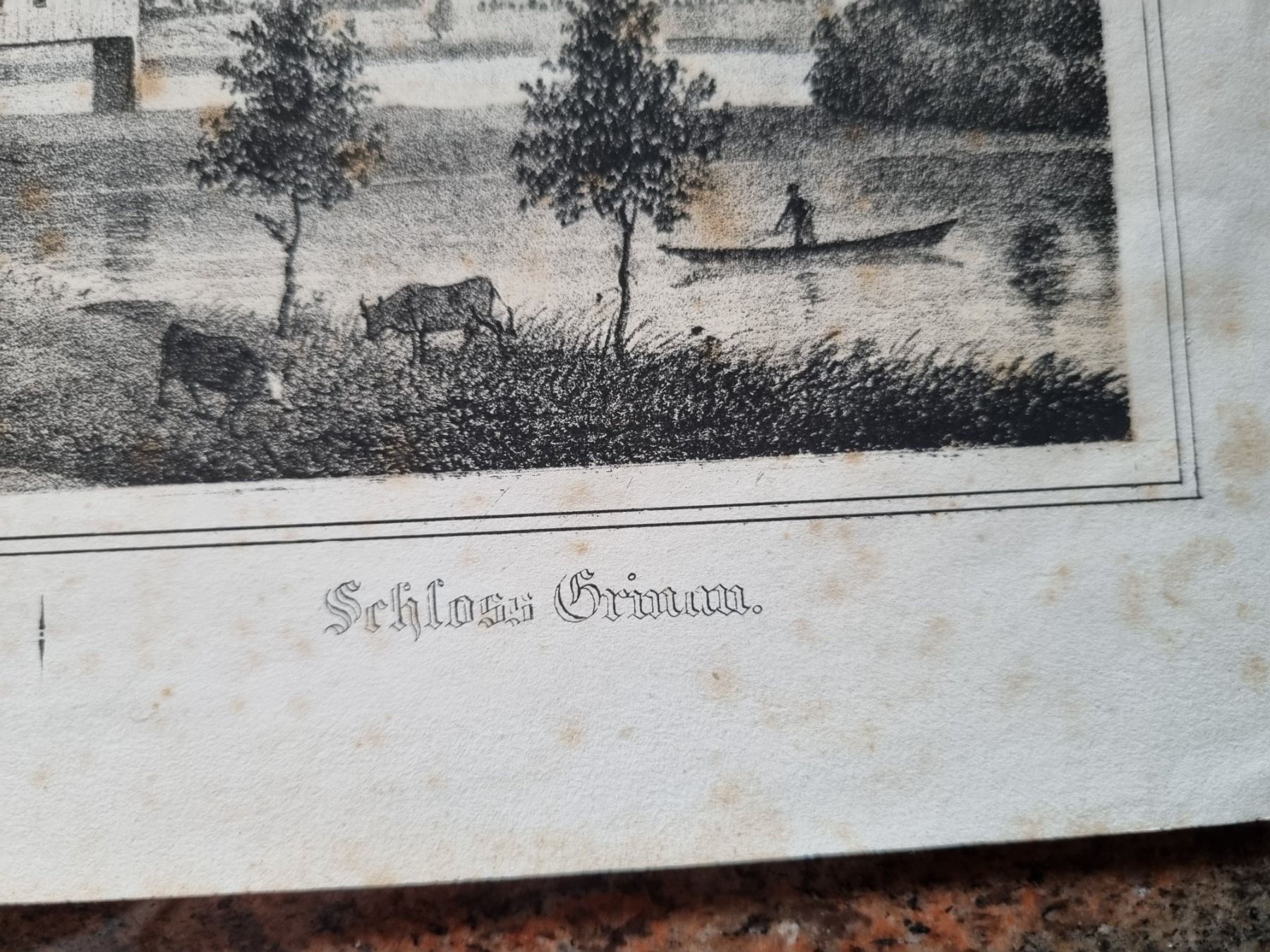 Incisioni: Schloss Grinau LITHO – Usato da Trachslau venduto da post35 3