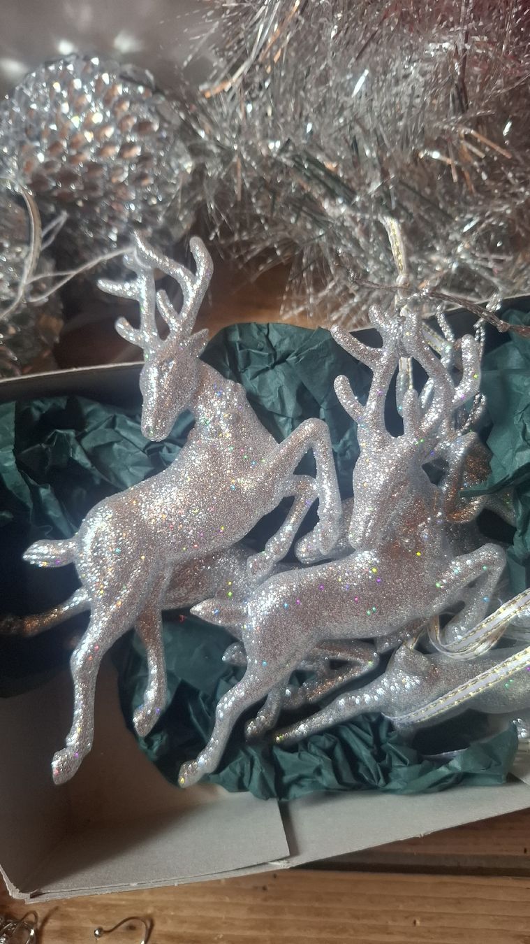 Alle Dekorationen: Weihnachtsdeko Vintage Kugeln. Rosa/Silber – Gebraucht aus Ebnat-Kappel von Aibur 6