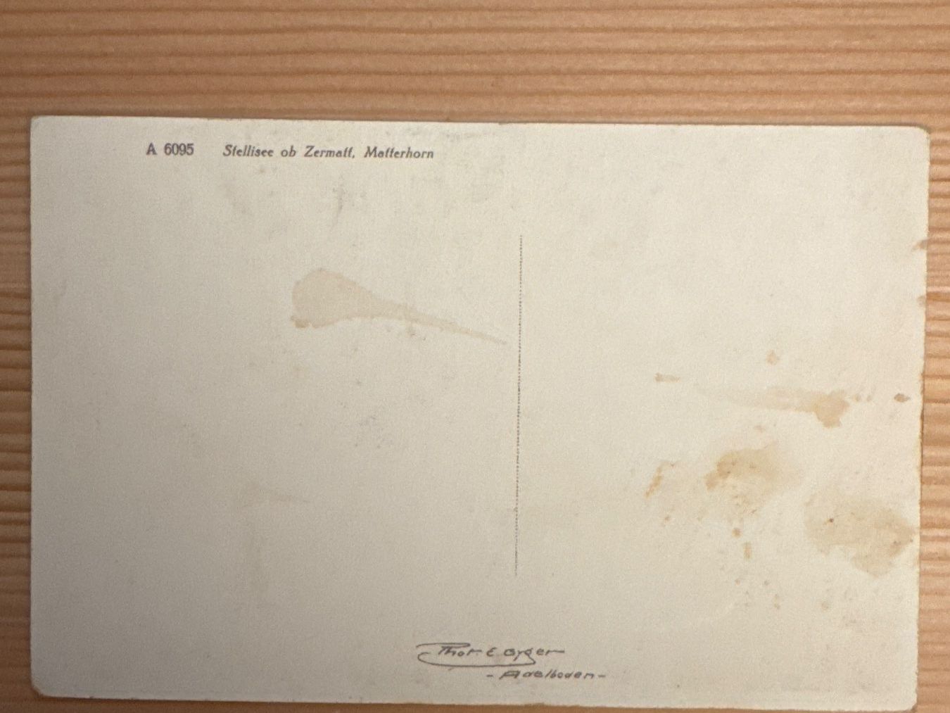 Cartes postales: 6 antike Ansichtskarten, mit gemalten Landschaften im Wallis – Neuf (Voir description) à Zürich par Tarafo5 9