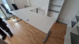 ECHO Schreibtisch höhenverstellbar L Form