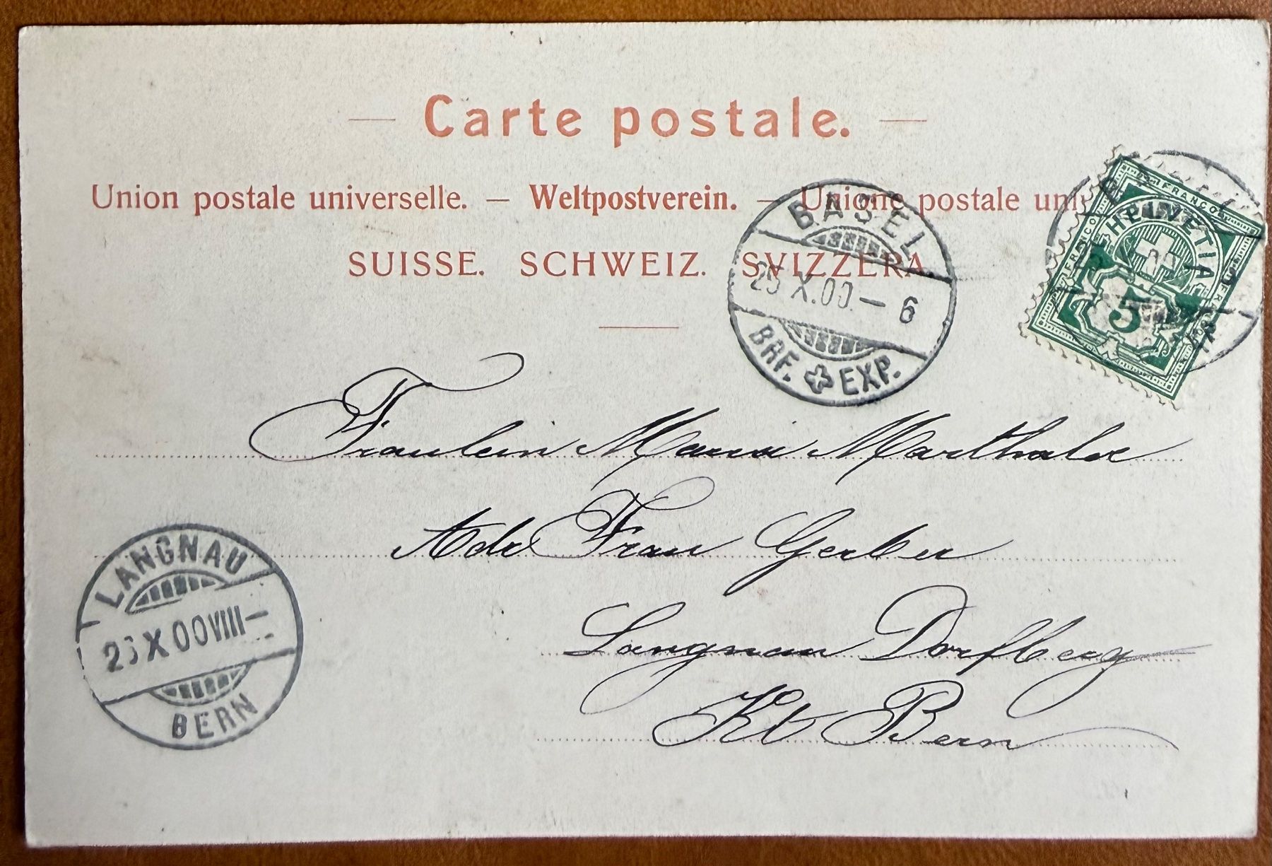 Cartoline postali: Basel - Markplatz - Litho Gruss aus Basel Animée 1900 – Usato da Lutry venduto da Ediego 1