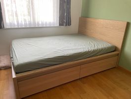 IKEA Malm Bett mit Schblade, fast Neu, 140x200