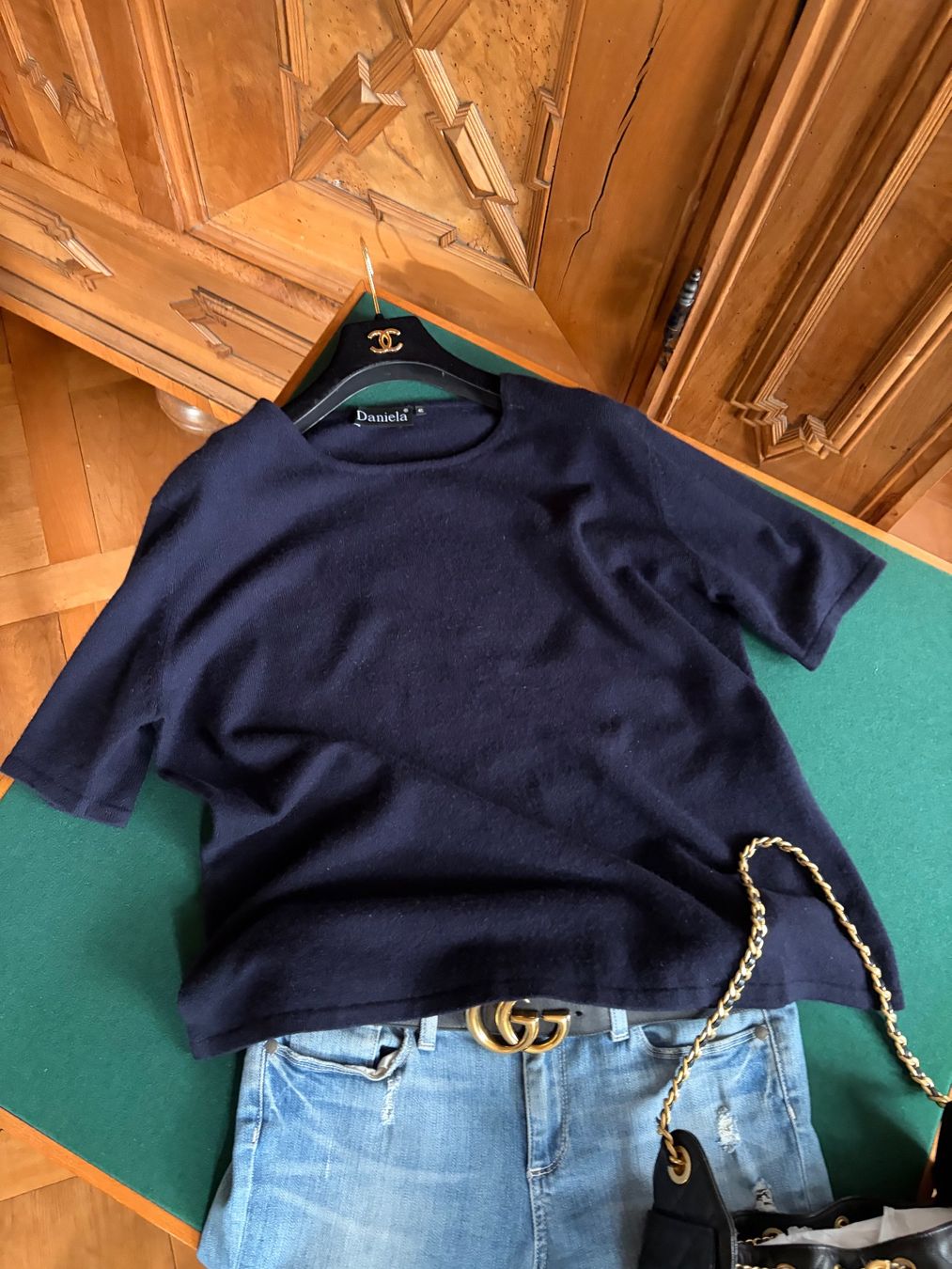Maglioni & Felpe: DANIELA Pullover Gr. 46 100% dickes Kaschmir  Farbe: Marine – Usato da Interlaken venduto da Bona55 7