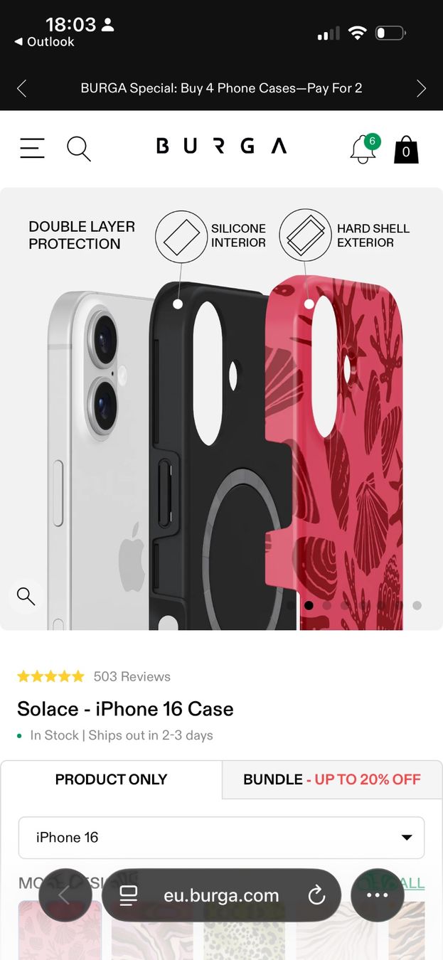 Coques & Protection écran: Burga Handyhülle IPhone 16 – D'occasion à Dietikon par nat_5kwc 3