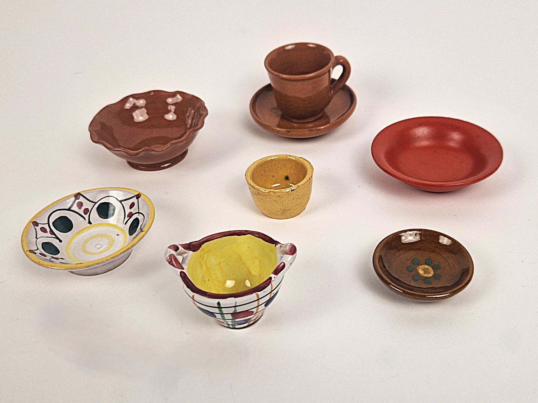 Set di piatti: Miniatur-Geschirrset Ton/Keramik – Usato da Basel venduto da Restwert_Basel