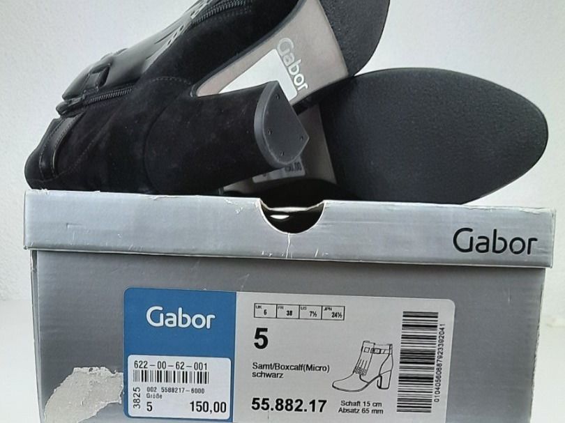 Gabor Scarpe da donna: GABOR elegante Stiefeletten schwarz Gr. 38 – Nuovo e nell'imballaggio originale da Seuzach venduto da VT-Collections1 7