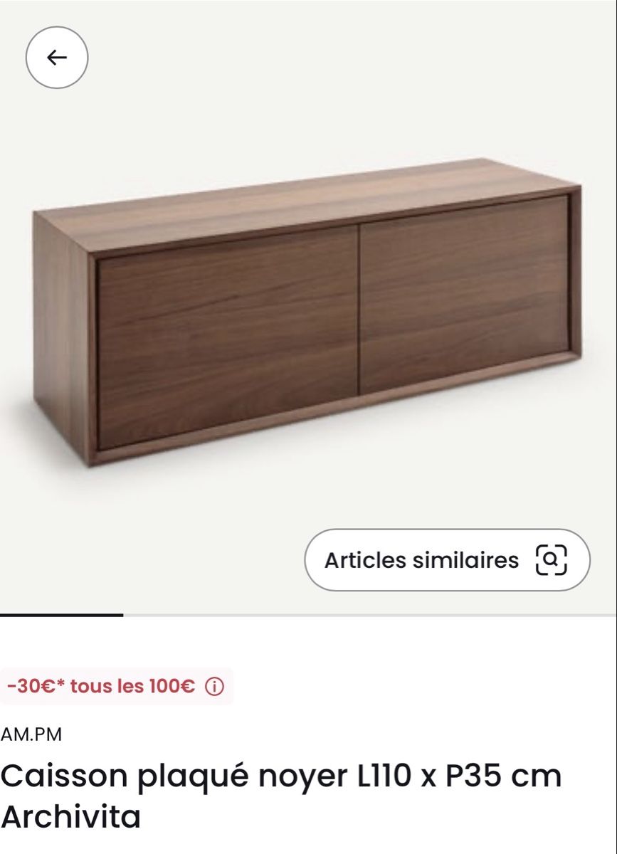 Cassettiere: Bibliothèque modulable AM.PM Archivita – Usato da Geneve venduto da FlyingRob 1