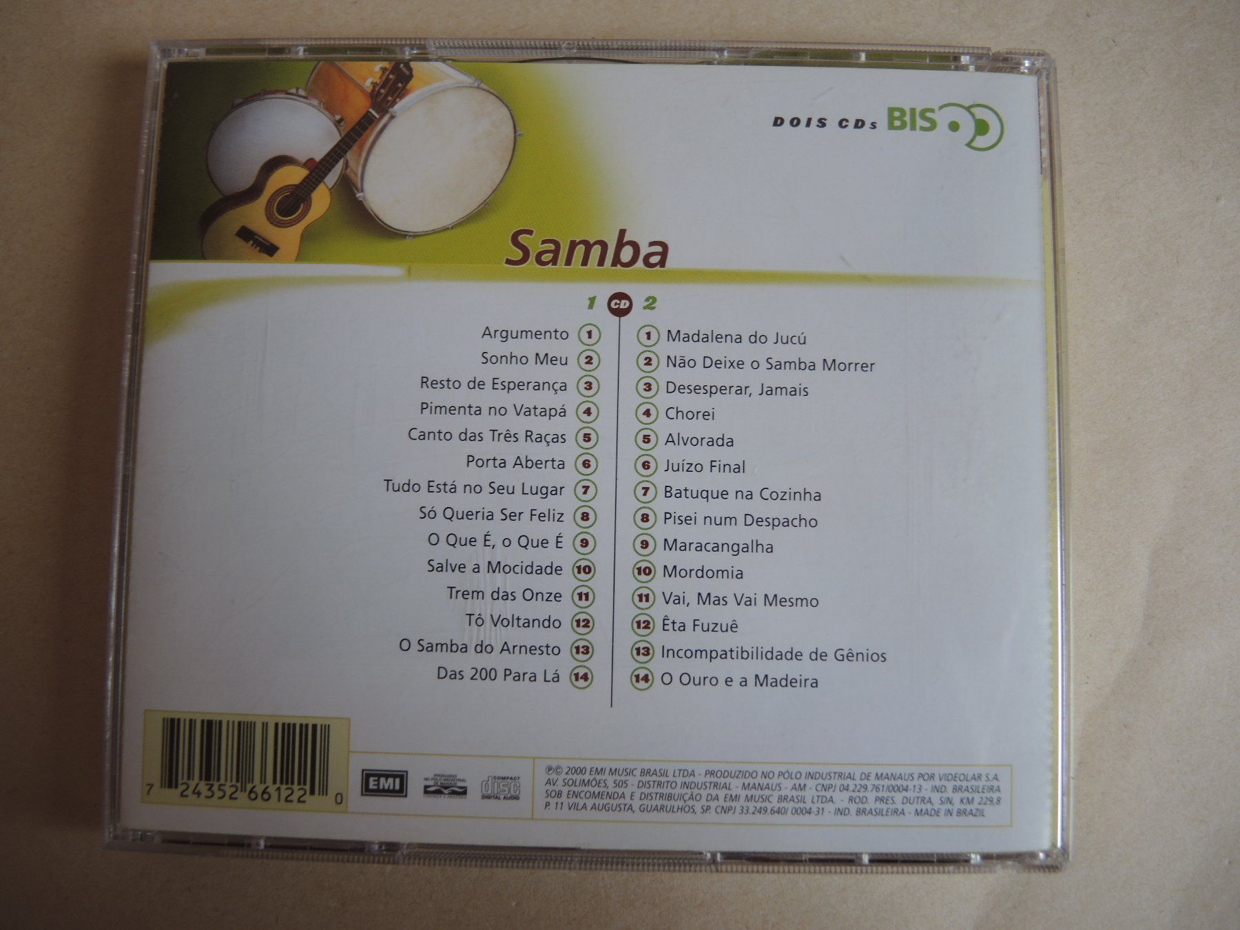 CD: 2 CD Samba Musik Brasilien – Usato da Rorschach venduto da maeck8 3