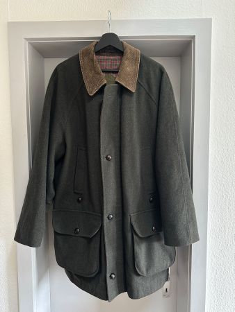 BARBOUR Forest Green Loden Hunting Coat Size 42/52 Large/XL