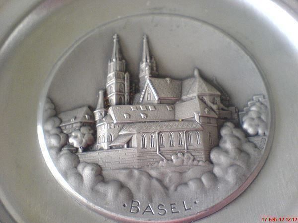 Piatti: Zinn Teller SIGG Basel in 3 D – Usato da Oftringen venduto da andrax 1