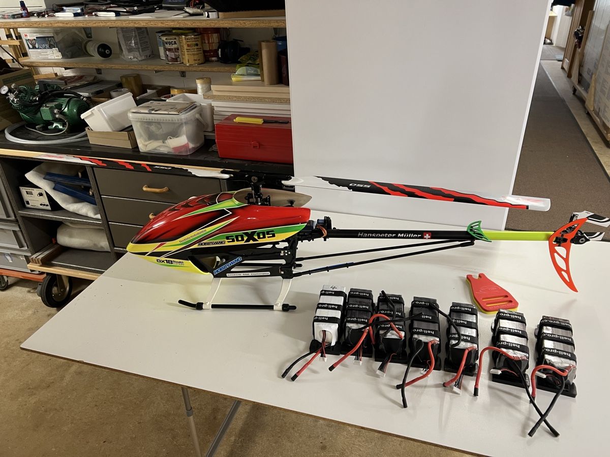 Heli-Professional RC Modellbau: Neuwertiger Heli Soxos 550 Komplett  – Neu (gemäss Beschreibung) aus Amlikon-Bissegg von hanspi1968