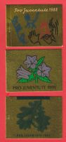 1988+1991+1992  Markenhefte   P. Juventute  ET.  gestempelt.